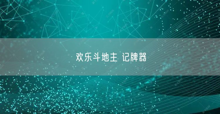 欢乐斗地主 记牌器