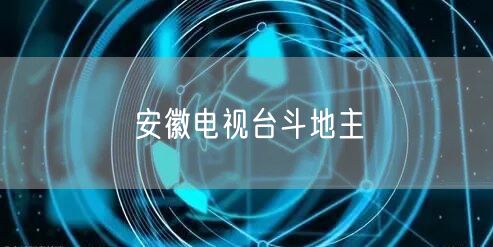 安徽电视台斗地主