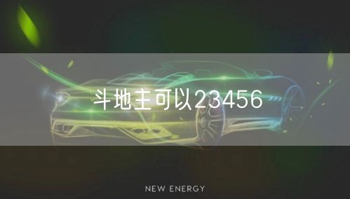 斗地主可以23456